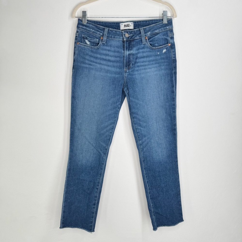 PAIGE Brigitte Straight Raw Hem Jeans in Catelina Women’s Size 26